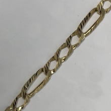 Load image into Gallery viewer, 10K Gold Diamond Cut Figaro Bracelet
