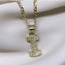 Load image into Gallery viewer, 10K Gold Block Letter Initial Necklace
