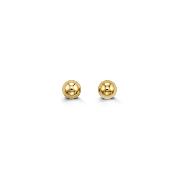 10K/14K Classic 4 mm Ball Stud Earrings