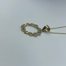 Load image into Gallery viewer, 10K Gold Cubic Zirconia Circular Infinity Necklace
