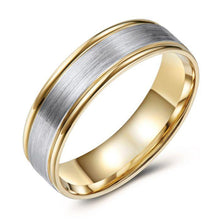 Load image into Gallery viewer, 10K White and Yellow Gold Wedding Band
