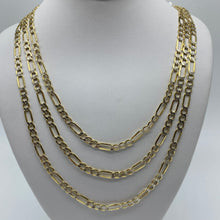 Load image into Gallery viewer, 10K Gold 3.8 mm Two Tone Figaro Link Chain
