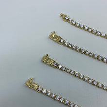 Load image into Gallery viewer, 10K Gold CZ Charm Tennis Bracelets
