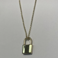 Load image into Gallery viewer, 10K Gold Personalized Micro Lock Necklace
