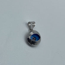 Load image into Gallery viewer, 10K White Gold Blue Eyed Evil Eye Pendant
