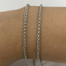 Load image into Gallery viewer, Limited Edition Solid 10K White Gold 2.3 mm Wheat Chain
