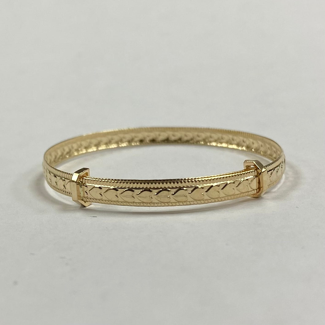 Baby/Toddler 10K Gold Adjustable Bangle