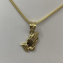 Load image into Gallery viewer, 10K Gold Micro Praying Hands Chain Set
