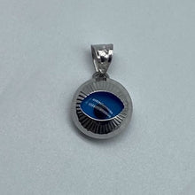 Load image into Gallery viewer, 10K White Gold Blue Eyed Evil Eye Pendant
