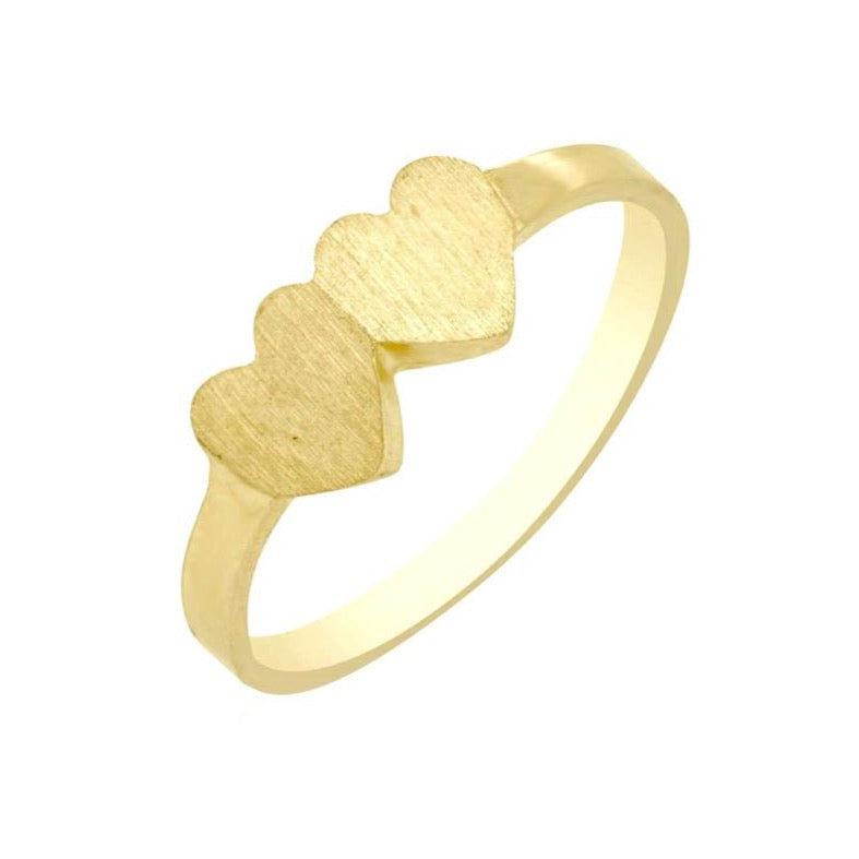 Baby/Kids 10K Gold Double Heart Ring