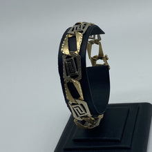 Load image into Gallery viewer, Mens 10K Two Tone Gold Fancy Link Bracelet
