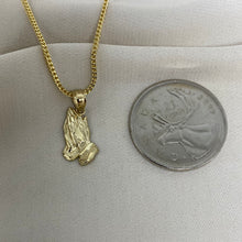 Load image into Gallery viewer, Praying hands necklace set
