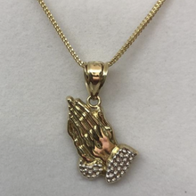 Load image into Gallery viewer, 10K Gold Praying Hands Necklace
