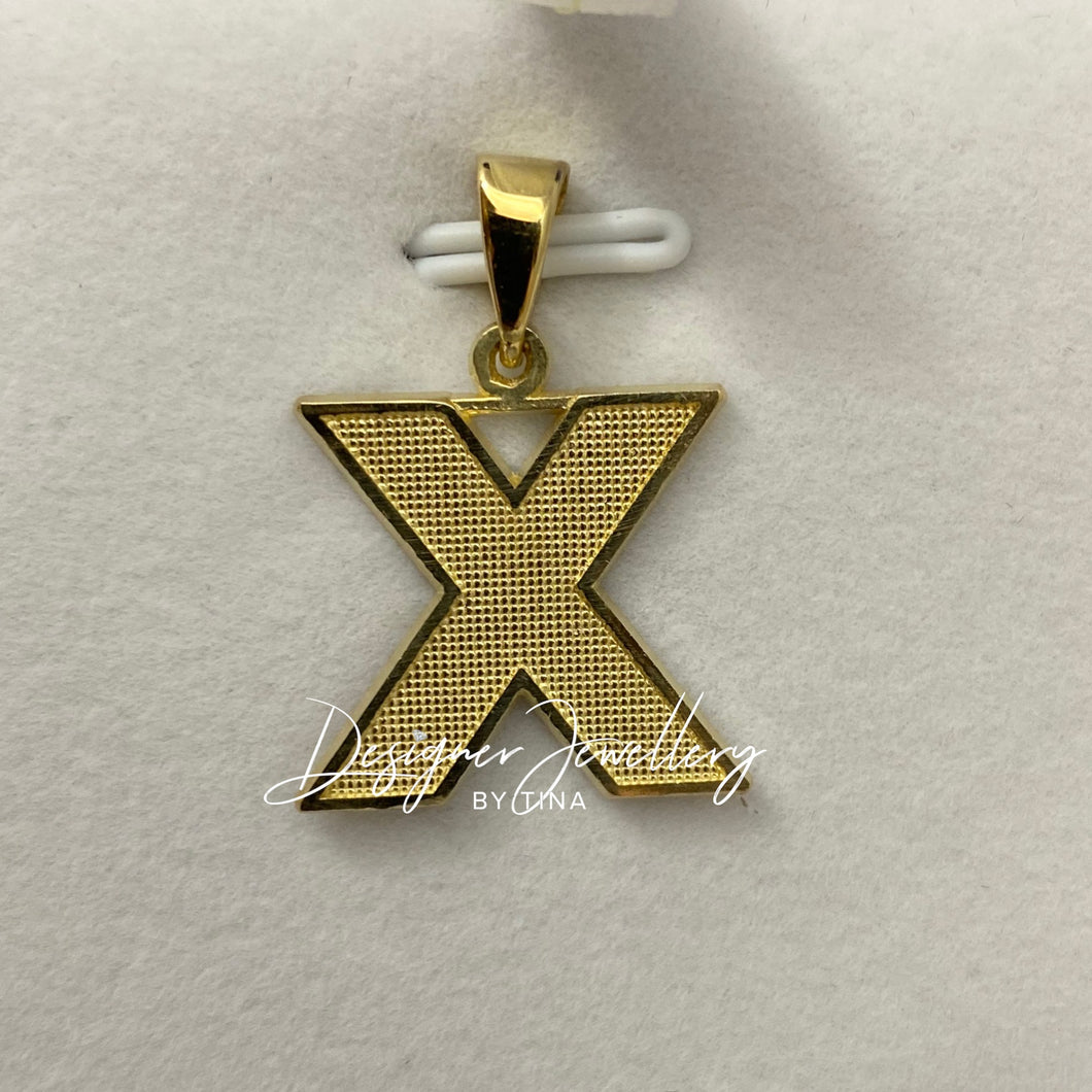 10K Gold Block Letter Initials