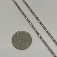 Load image into Gallery viewer, Limited Edition Solid 10K White Gold 2.3 mm Wheat Chain
