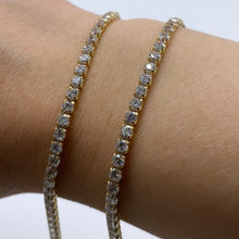 Load image into Gallery viewer, NEW 10K Gold CZ Tennis Bracelet/Anklet/Chain
