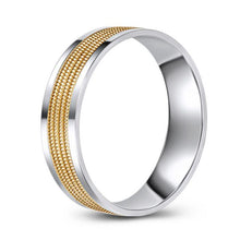 Load image into Gallery viewer, 10K White and Yellow Gold Wedding Band
