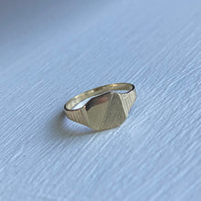 Load image into Gallery viewer, Baby 10K Gold Initial Signet Ring
