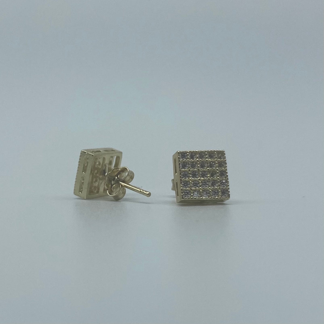 Small 10K Gold Micro Set Studs