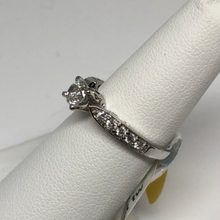 Load image into Gallery viewer, 18K White Gold Diamond Bridal Engagement RIng
