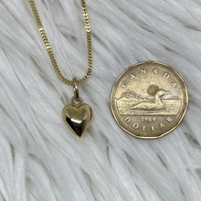 Load image into Gallery viewer, 10K Gold Puffed Heart Necklace
