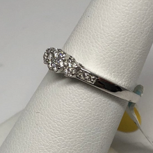 Load image into Gallery viewer, 10K White Gold Diamond Past Present Future Band
