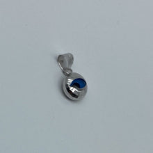 Load image into Gallery viewer, 10K White Gold Blue Eyed Evil Eye Pendant
